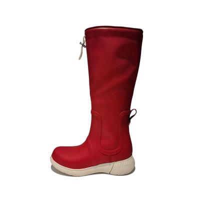 foldable tall rubber rain boot